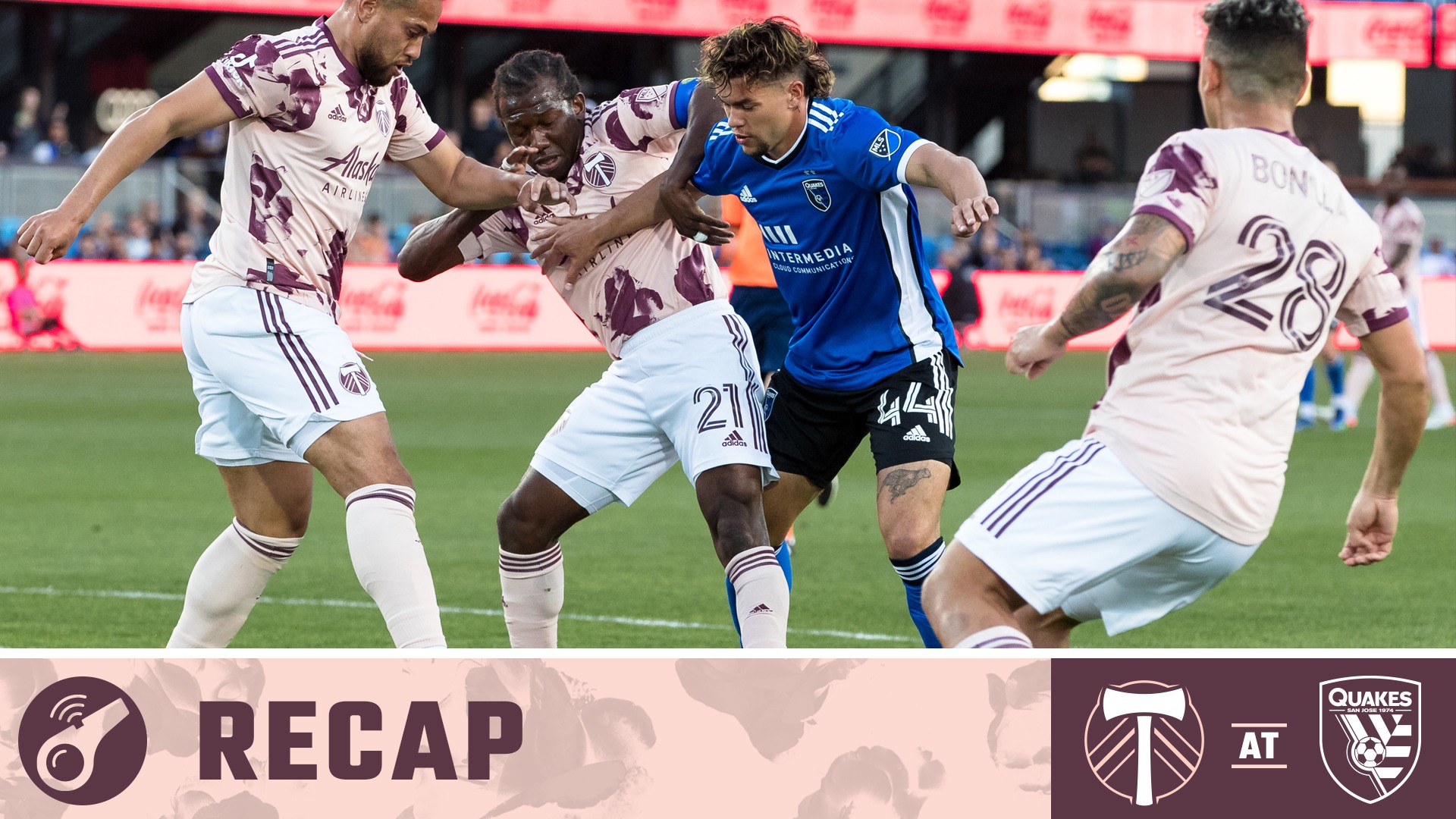 San Jose Earns Victory, Halting Portland Timbers' Seven-Game Unbeaten Streak San Jose Earns Victory, Halting Portland Timbers' Seven-Game Unbeaten Streak
