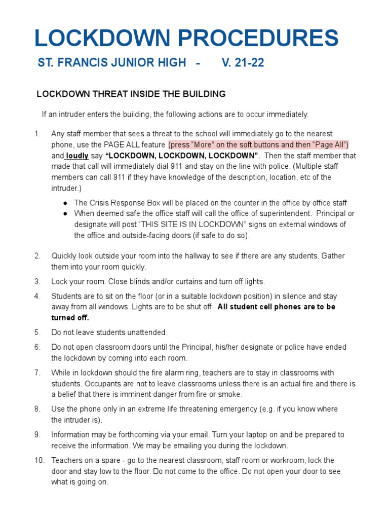 School Safety In Florida: Enhancing Lockdown Procedures For A Safer Generation School Safety In Florida: Enhancing Lockdown Procedures For A Safer Generation