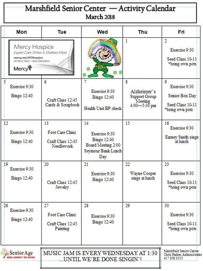 Senior Activities Calendar: Trips, Events & More Senior Activities Calendar: Trips, Events & More