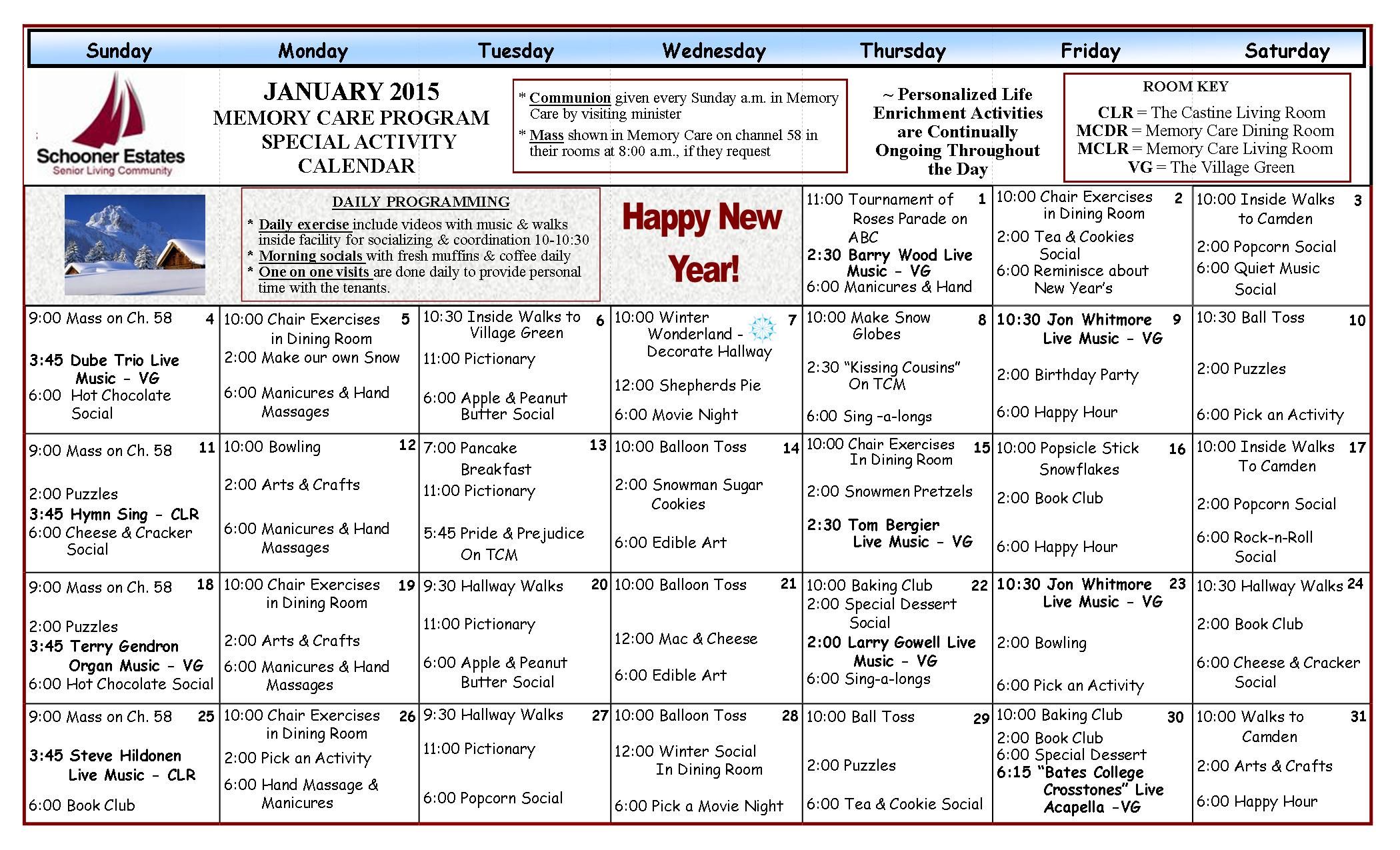 Senior Event Calendar: Trips, Excursions And Local Activities Senior Event Calendar: Trips, Excursions And Local Activities