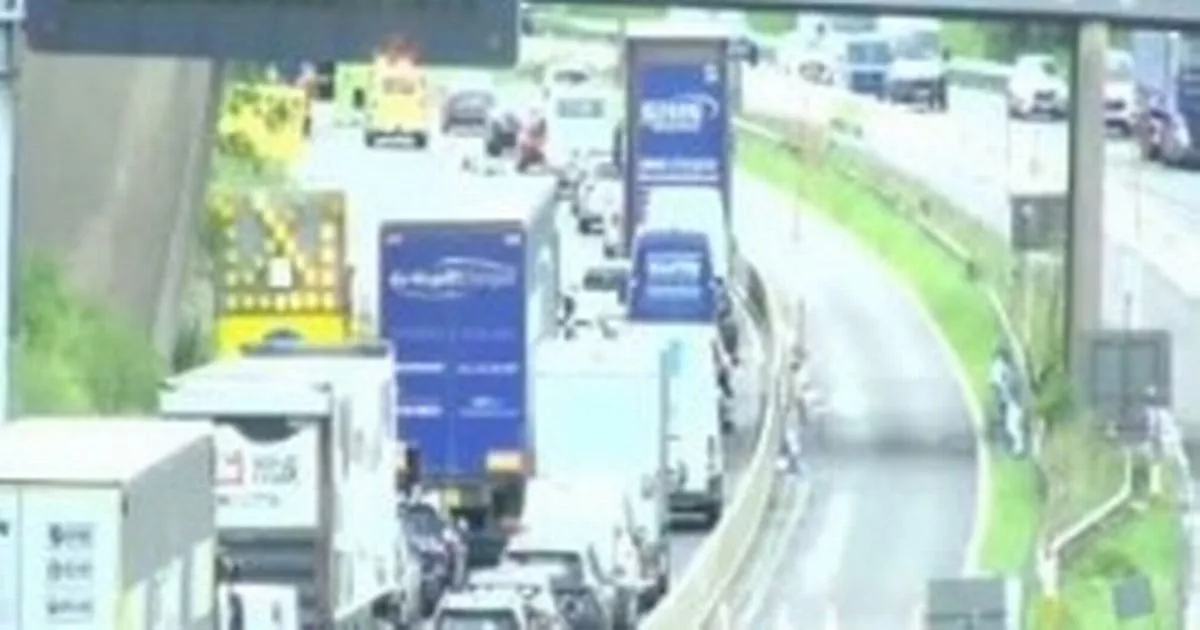 Severe Delays On M56 Near Cheshire/Deeside Border After Accident Severe Delays On M56 Near Cheshire/Deeside Border After Accident