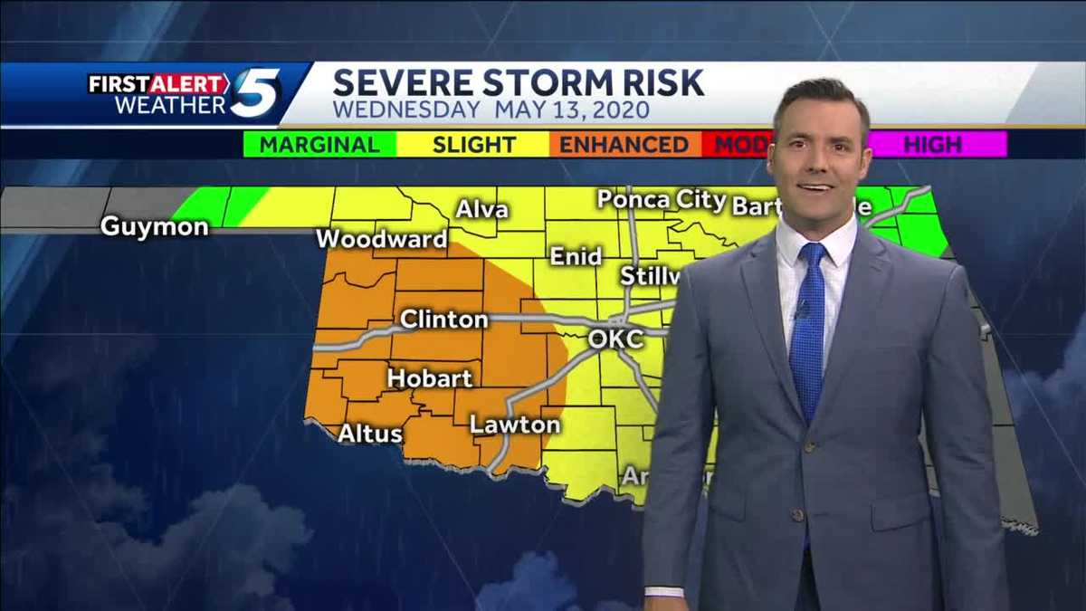 Severe Weather Timeline: Oklahoma Wednesday Hail And Wind