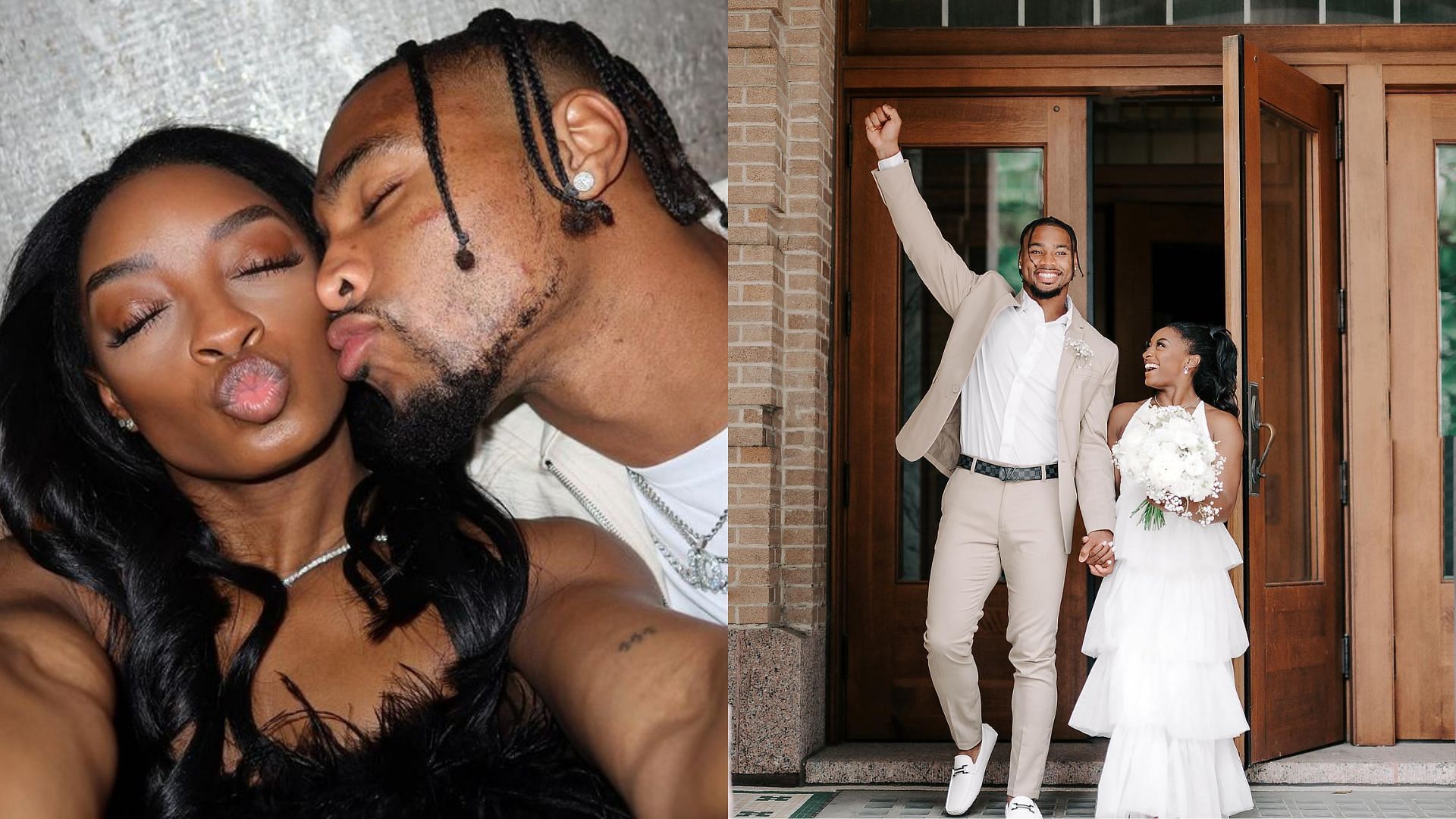 Simone Biles' Stunning New Hair: Photos With Husband Jonathan Owens