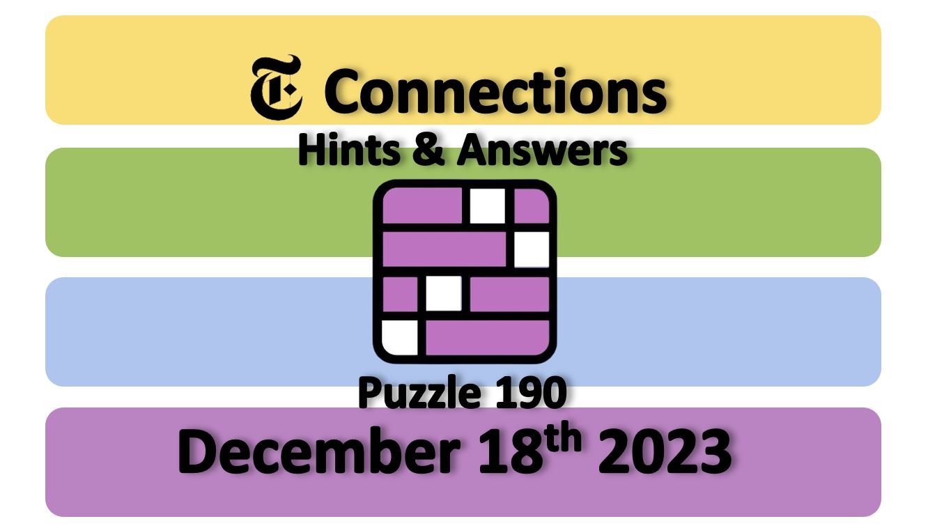 Solutions For NYT Connections Puzzle 646 - March 18, 2025 Solutions For NYT Connections Puzzle 646 - March 18, 2025