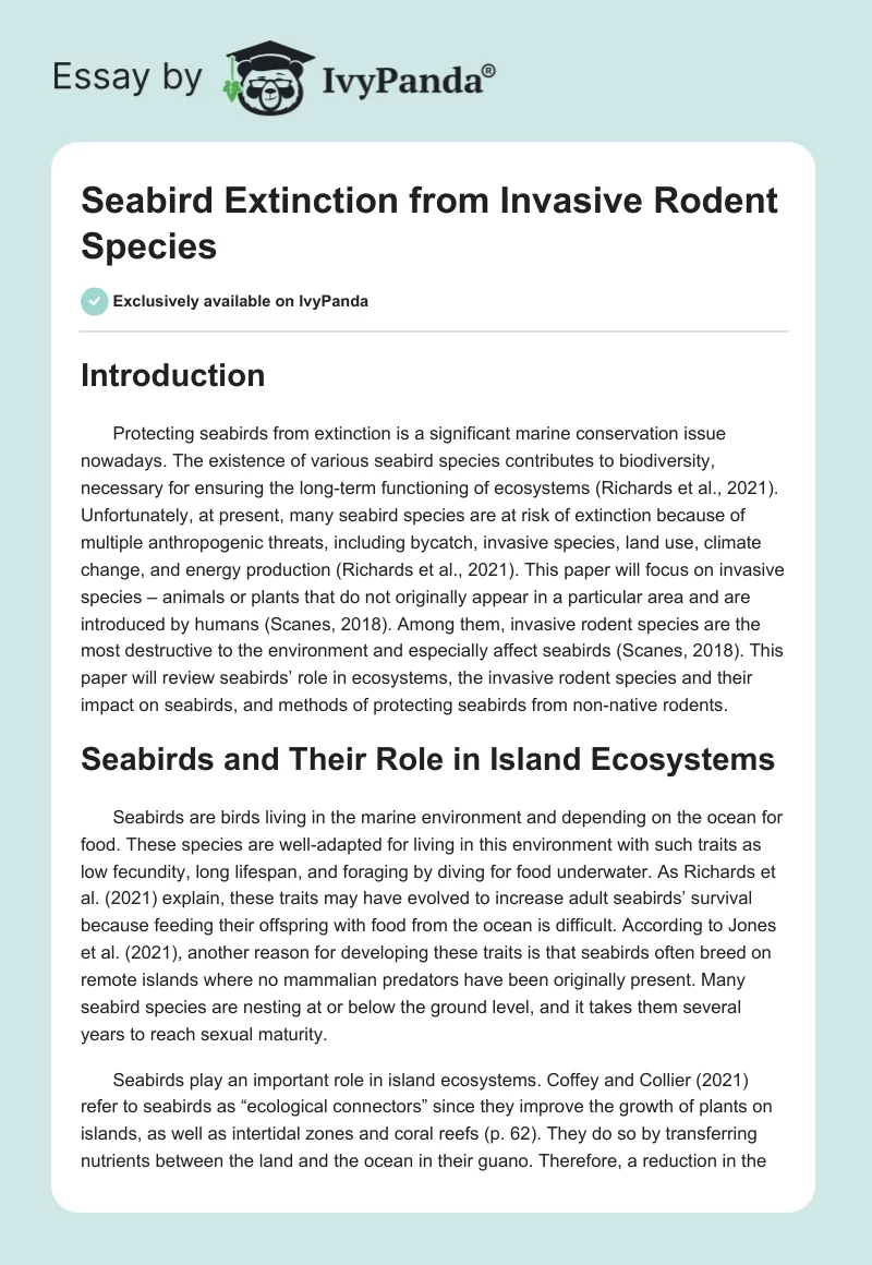 Te Ipukarea Society's Research On Understudied Seabird Species