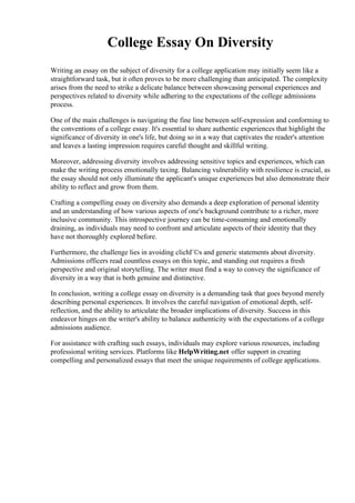 The Complexities Of College Admissions: Balancing Standards And Diversity The Complexities Of College Admissions: Balancing Standards And Diversity