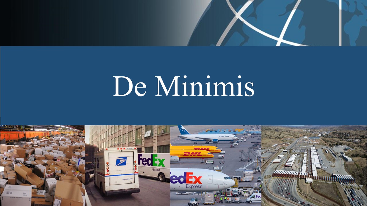 The G-7 And De Minimis Tariffs: Implications For Trade With China The G-7 And De Minimis Tariffs: Implications For Trade With China