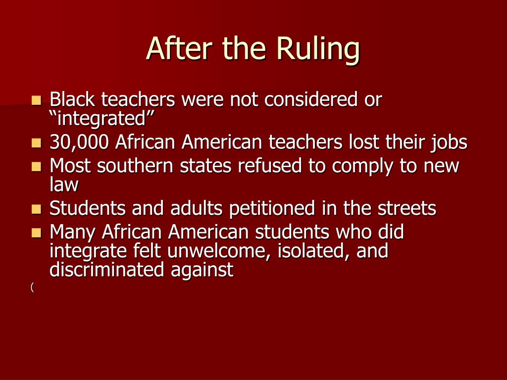 The Impact Of The Justice Department's School Desegregation Order Termination The Impact Of The Justice Department's School Desegregation Order Termination