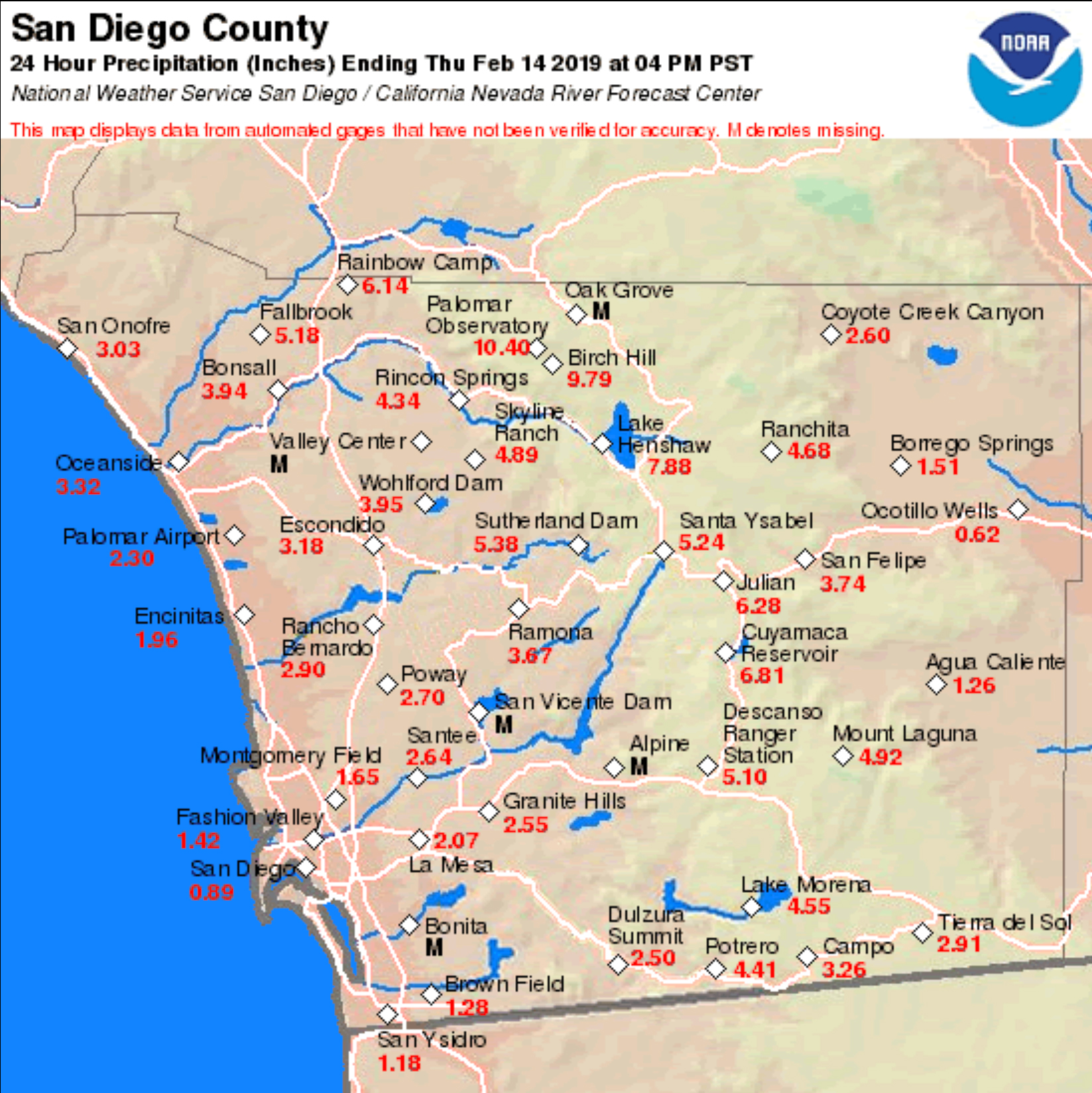 Tracking San Diego Rainfall: Latest Totals On CBS8.com Tracking San Diego Rainfall: Latest Totals On CBS8.com
