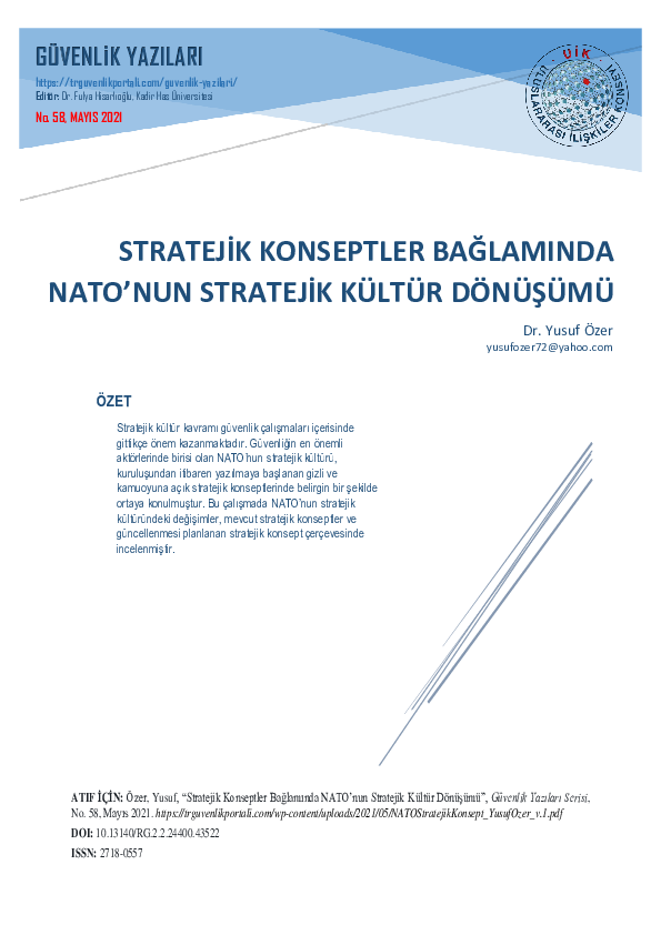 Türkiye-İtalya İşbirliği: NATO'nun Yeni Stratejik Planı Türkiye-İtalya İşbirliği: NATO'nun Yeni Stratejik Planı