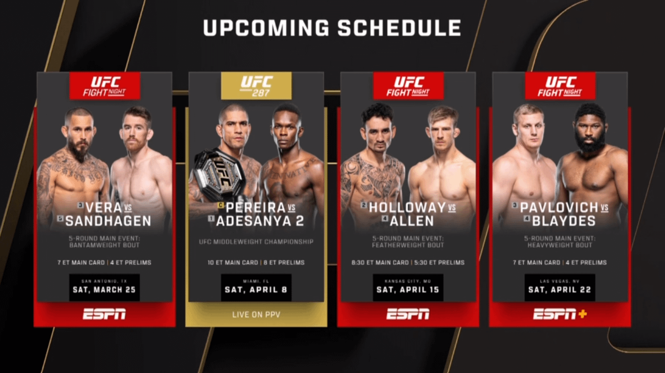UFC Fight Nights May 2025: Complete Schedule Featuring UFC 315 UFC Fight Nights May 2025: Complete Schedule Featuring UFC 315