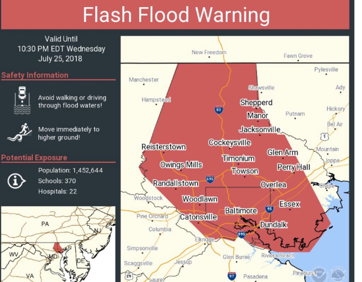 Urgent: Flash Flood Warning Issued For Hampshire And Worcester, Thursday Night Urgent: Flash Flood Warning Issued For Hampshire And Worcester, Thursday Night