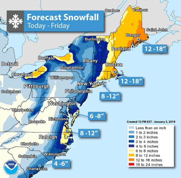 Winter Storm Watch: Snow Forecast For New York, New Jersey, And Connecticut Winter Storm Watch: Snow Forecast For New York, New Jersey, And Connecticut