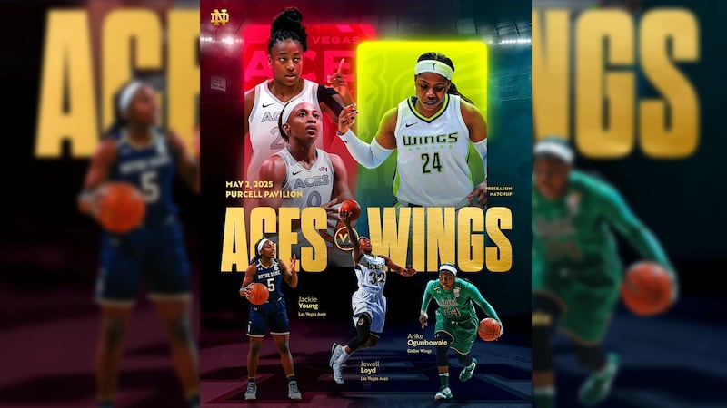 WNBA Preseason Game: Aces Vs. Wings At Notre Dame WNBA Preseason Game: Aces Vs. Wings At Notre Dame